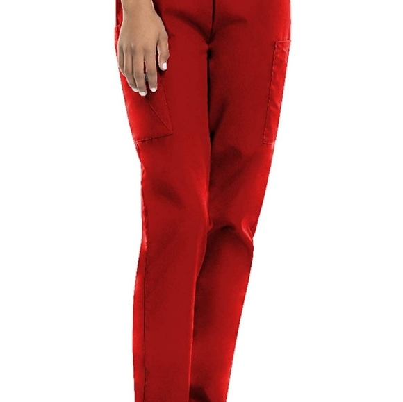 Brand New Cherokee Women's Small Red Scrub Pants - Picture 3 of 3